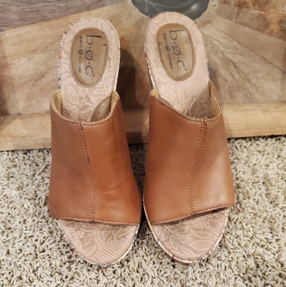 BOC leather wedges - Picture 3 of 5